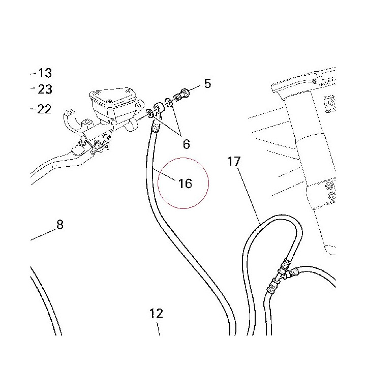Front master cylinder - CPU line 61840441A