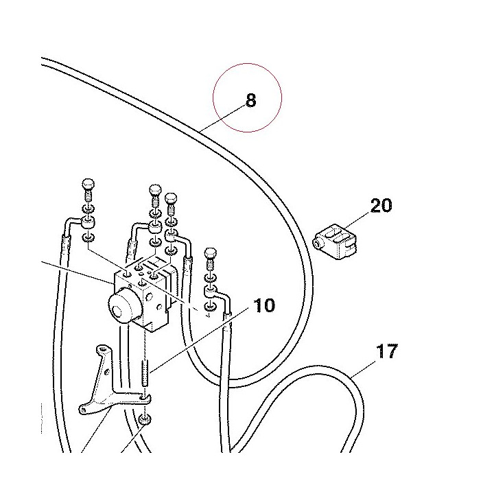 Cpu-rear caliper line 61840471A