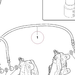 Front brake hose 61840491A