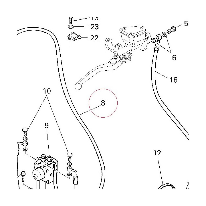 Cpu-rear caliper line 61840511A