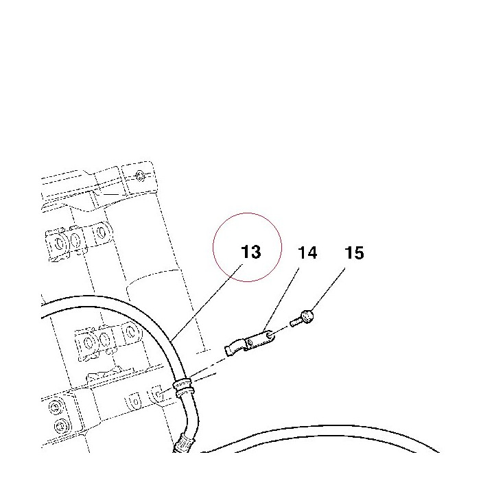 Front brake hose 61840541A