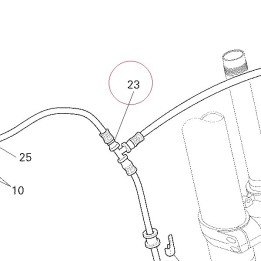 Front brake hose 61840551A