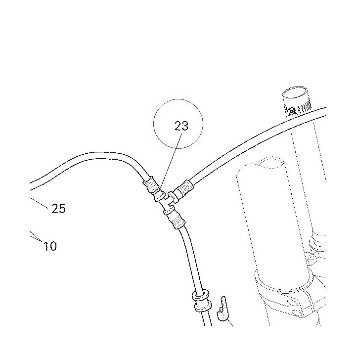 Front brake hose 61840551A