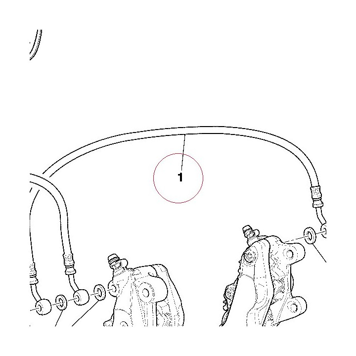 Front brake hose 61840581A