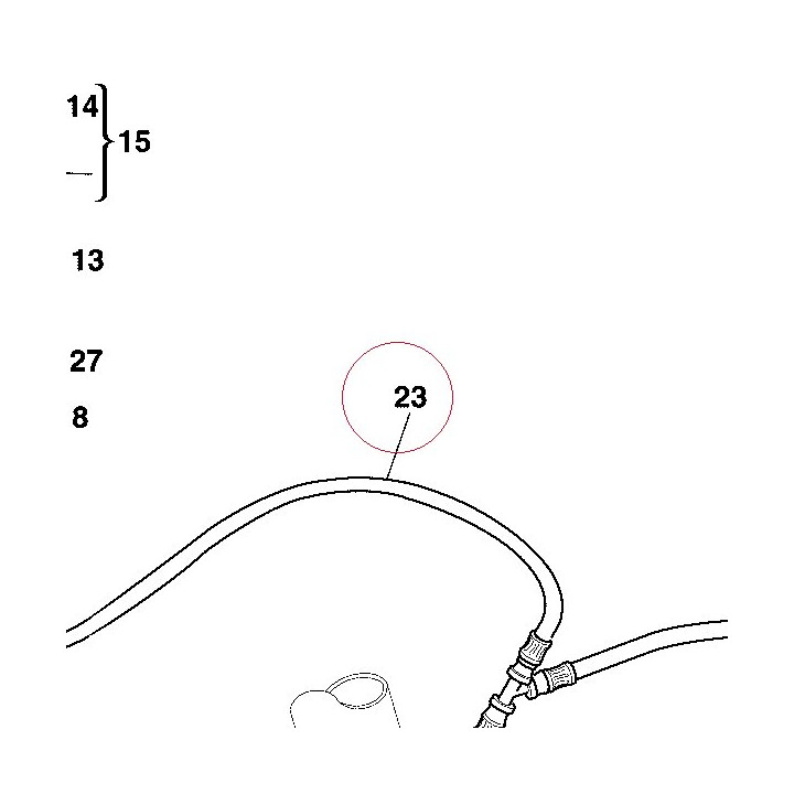 Front brake hose 61840601A