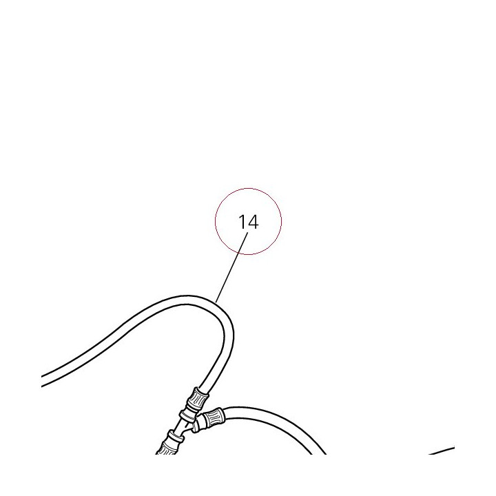 Front brake hose 61840631A