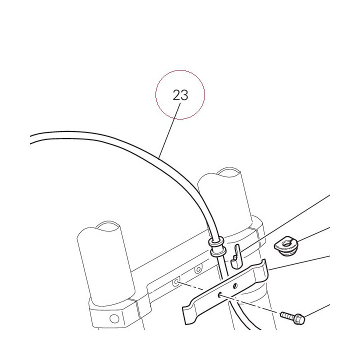 Front brake hose 61840691A