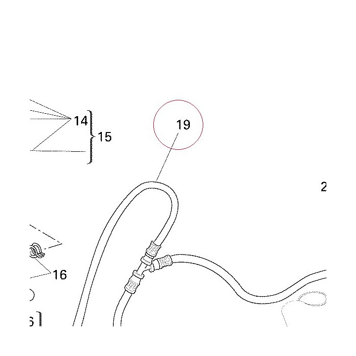 Front brake hose 61840701A
