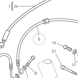 Front brake hose 61840781A
