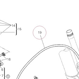 Hose, front brake upper 61840801A
