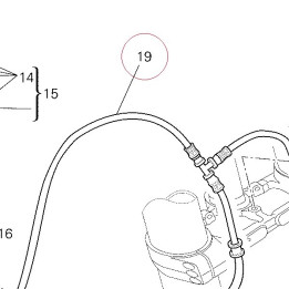 Front brake hose 61840821A