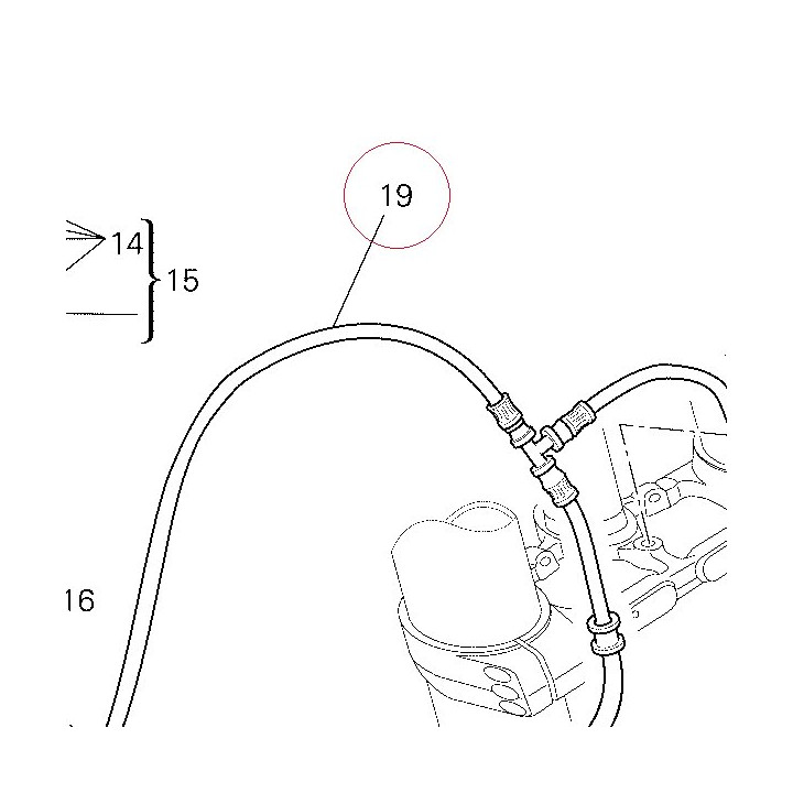 Front brake hose 61840821A