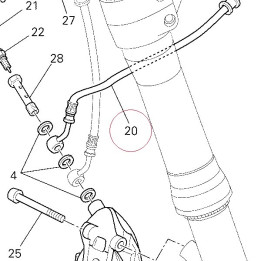 Front brake hose 61840872A