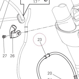 Front brake hose 61841041A