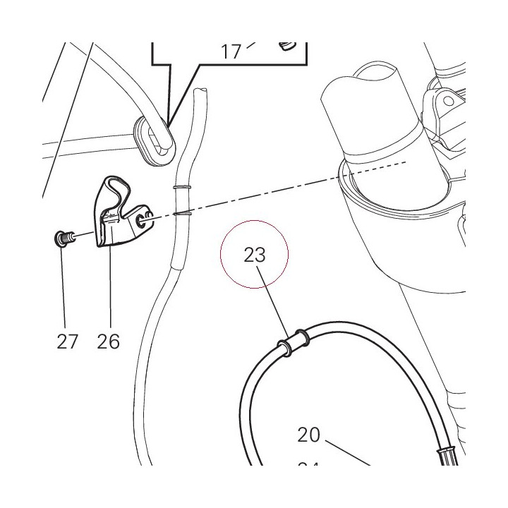 Front brake hose 61841041A