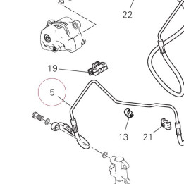 Rear master cylinder-cpu line 61910401B