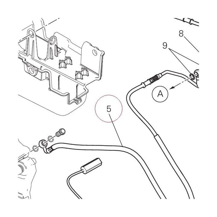 Cpu-rear caliper line 61910681E
