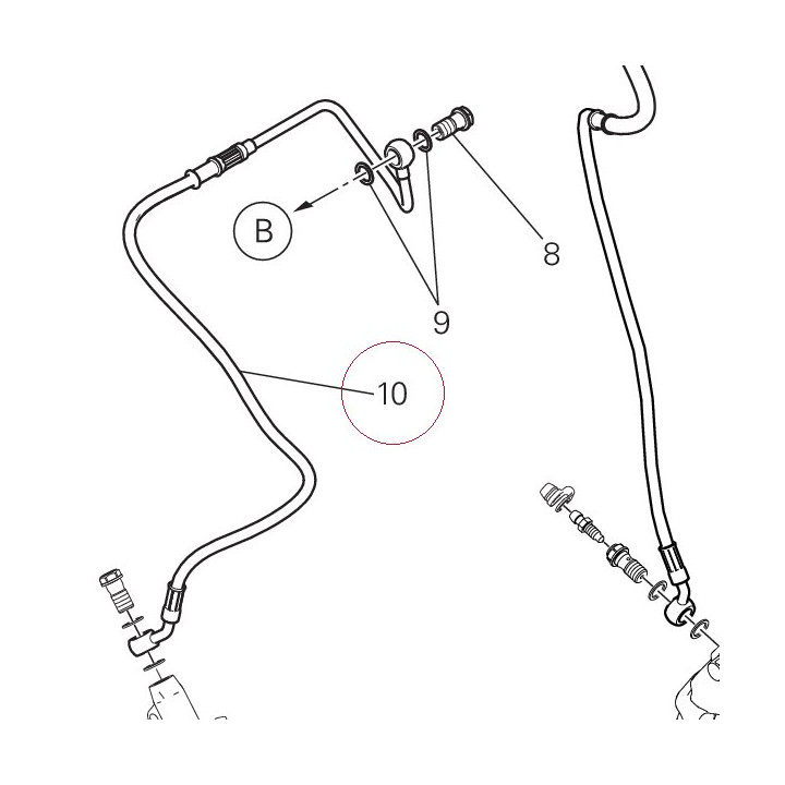 Rear master cylinder-cpu line 61910711C