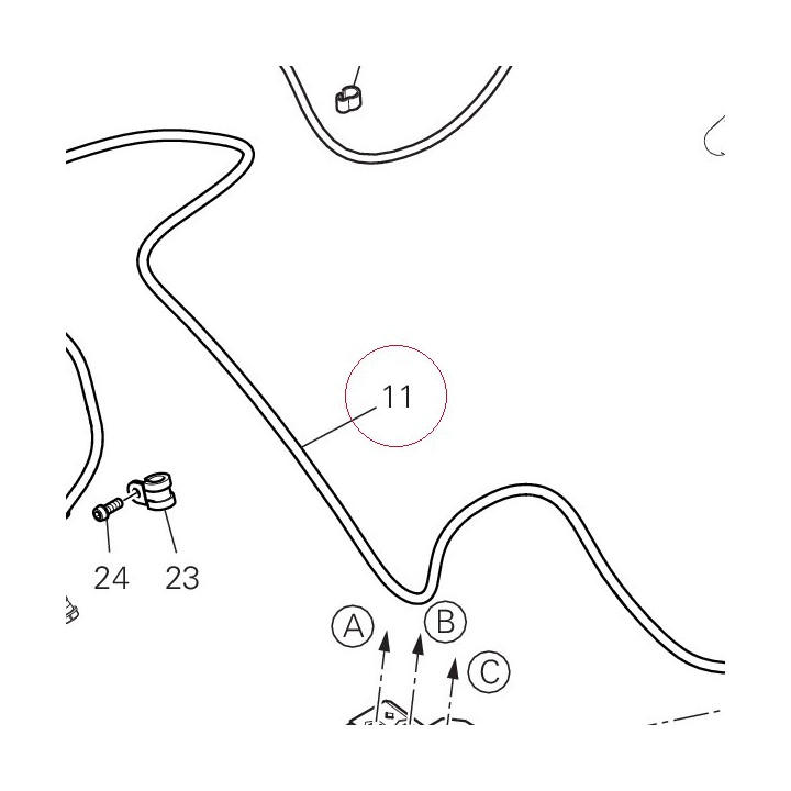 Cpu-rear caliper line 61910951A