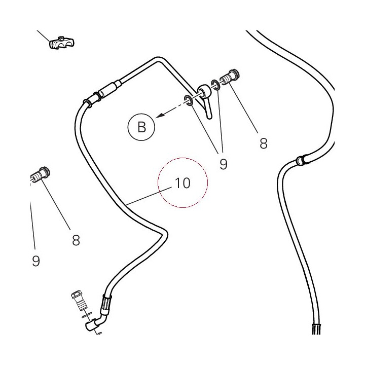 Rear master cylinder-cpu line 61911091A