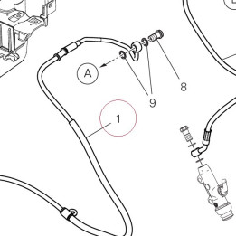 Cpu-rear caliper line 61911111A