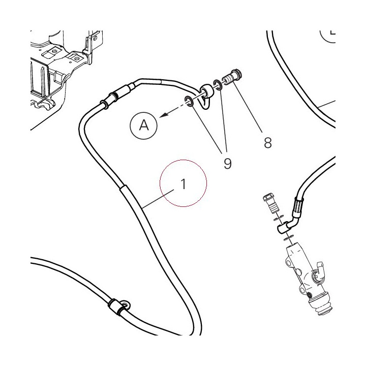 Cpu-rear caliper line 61911111A