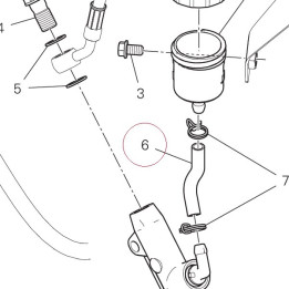 Hose, oil 61911131A