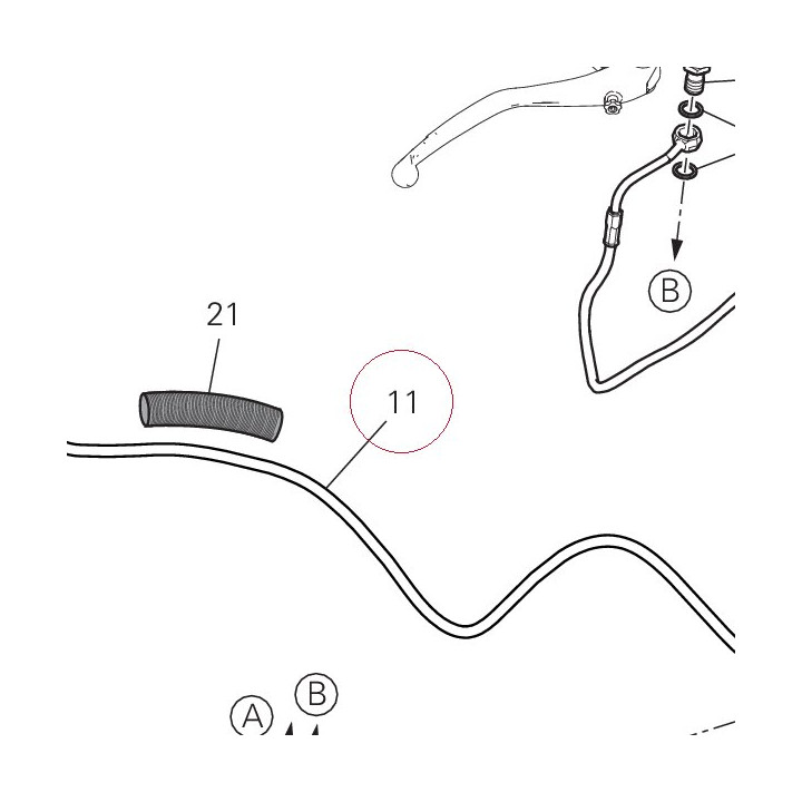 Cpu-rear caliper line 61911461A