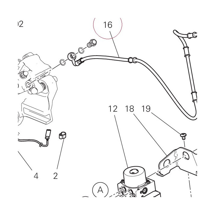 Cpu-rear caliper line 61911481A