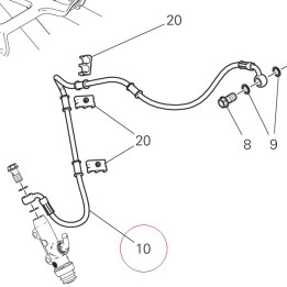 Rear master cylinder-cpu line 61911491A