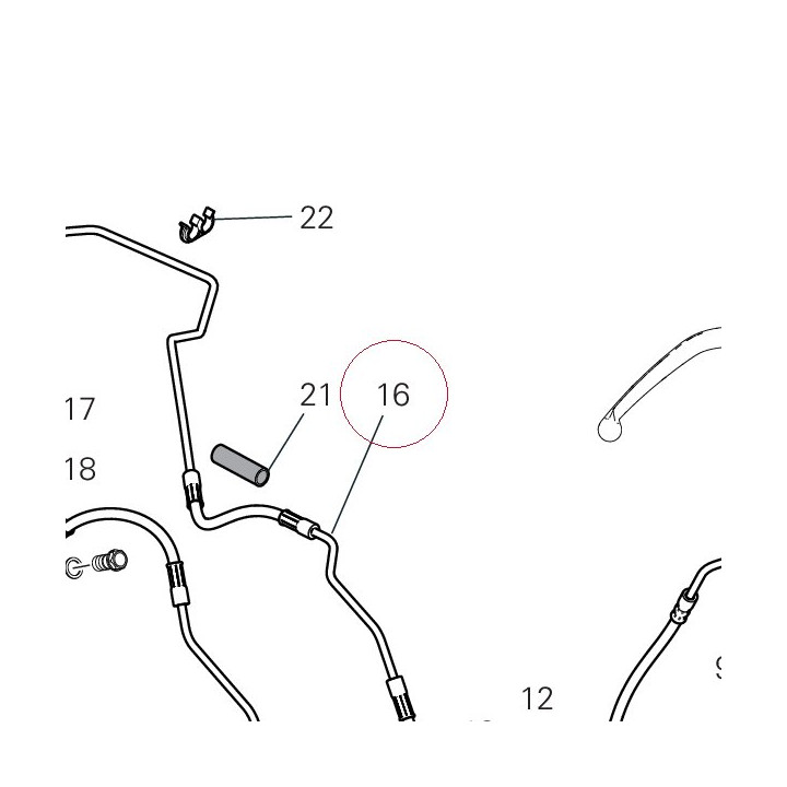 Cpu-rear caliper line 61911631A