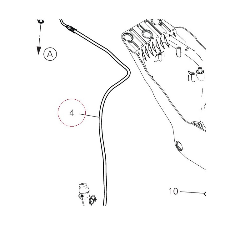 Rear master cylinder-cpu line 61911661A