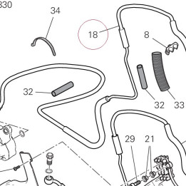 Cpu-rear caliper line 61911701A