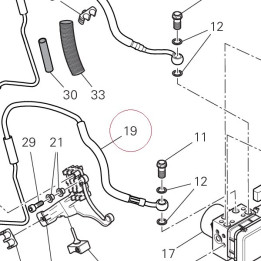 Rear master cylinder-cpu line 61911741A