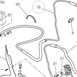 Cpu-rear caliper line 61911831A