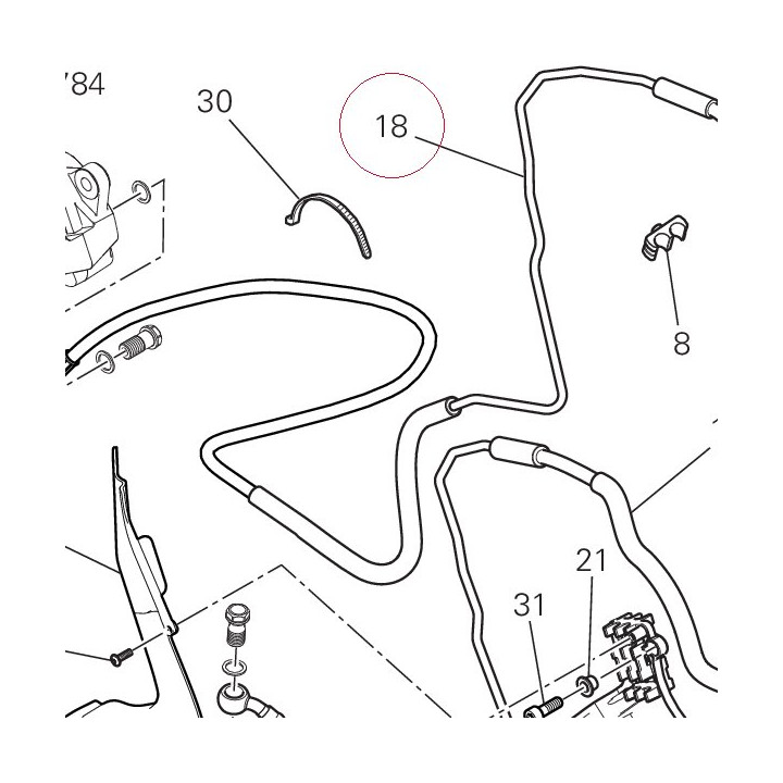 Cpu-rear caliper line 61911831A