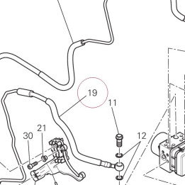 Rear master cylinder-cpu line 61911851A