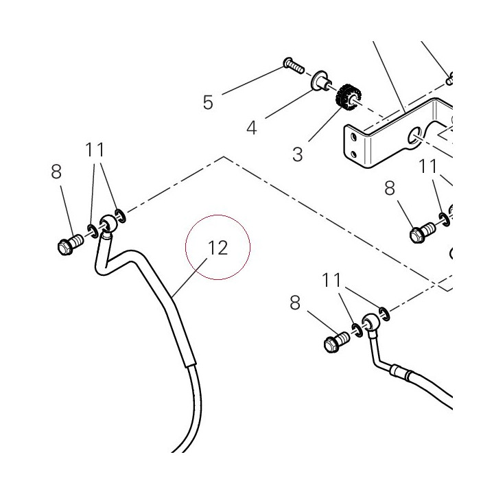 Rear master cylinder-cpu line 61912191A