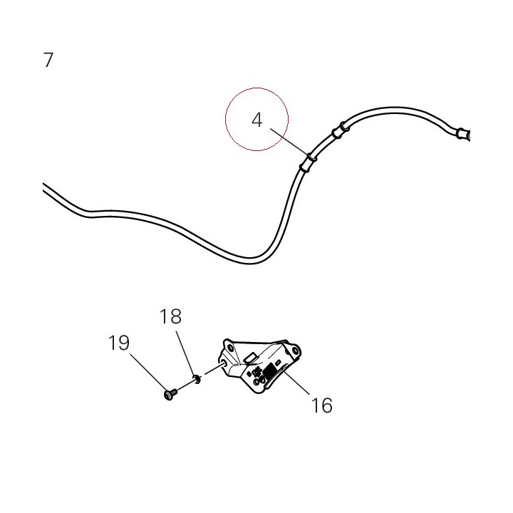 Cpu-rear caliper line 61912352A