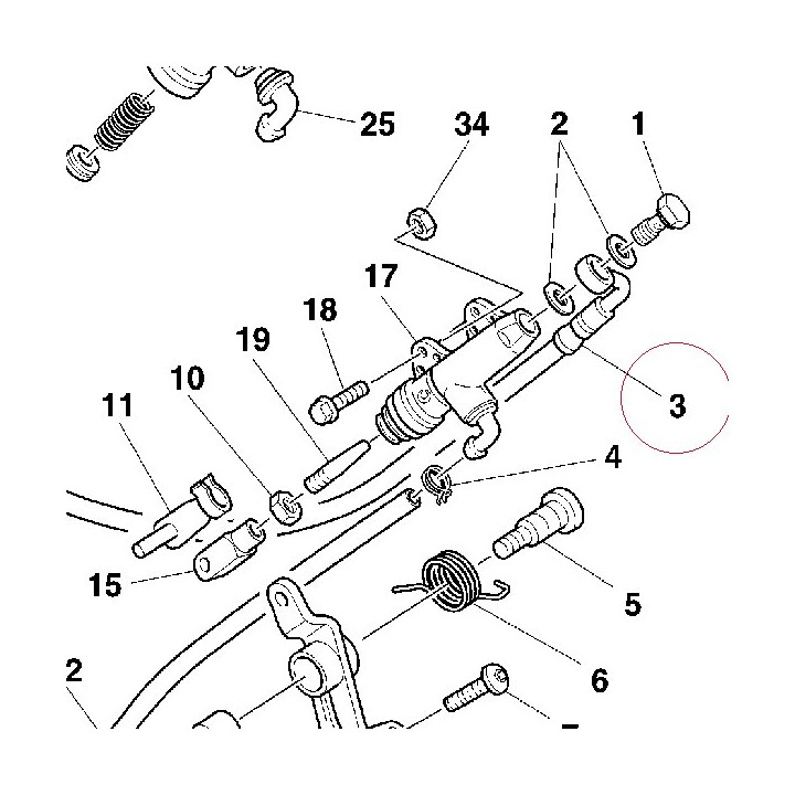 Rear brake hose 61940132E