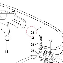 Rear brake hose 61940162B