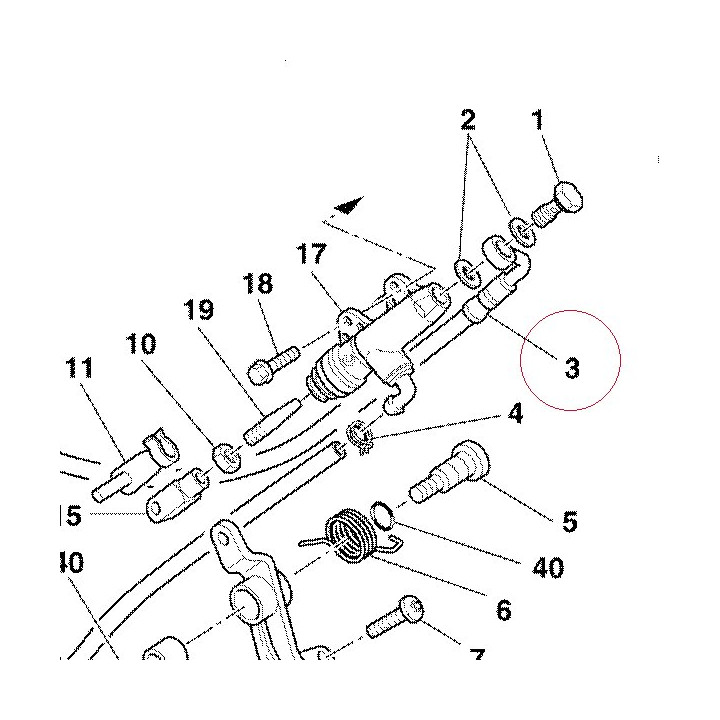 Rear brake hose 61940181A