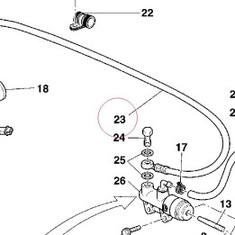 Rear brake hose 61940201A