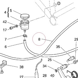 Rear brake hose 61940351A