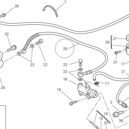 Rear brake hose 61940422B