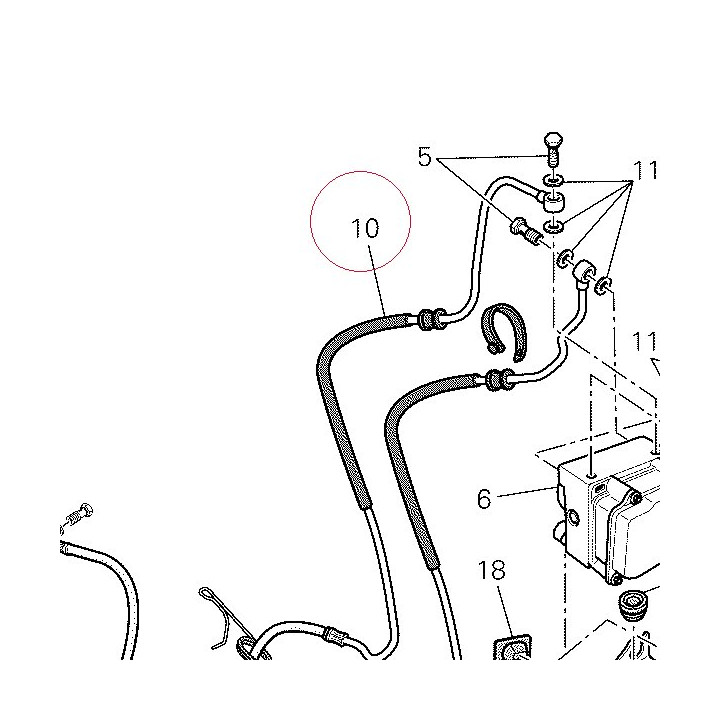 Cpu-rear caliper line 61940461A