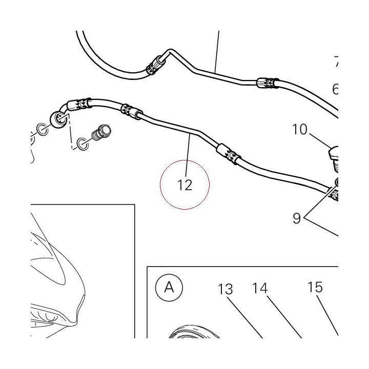 Rear master cylinder-cpu line 61940531B