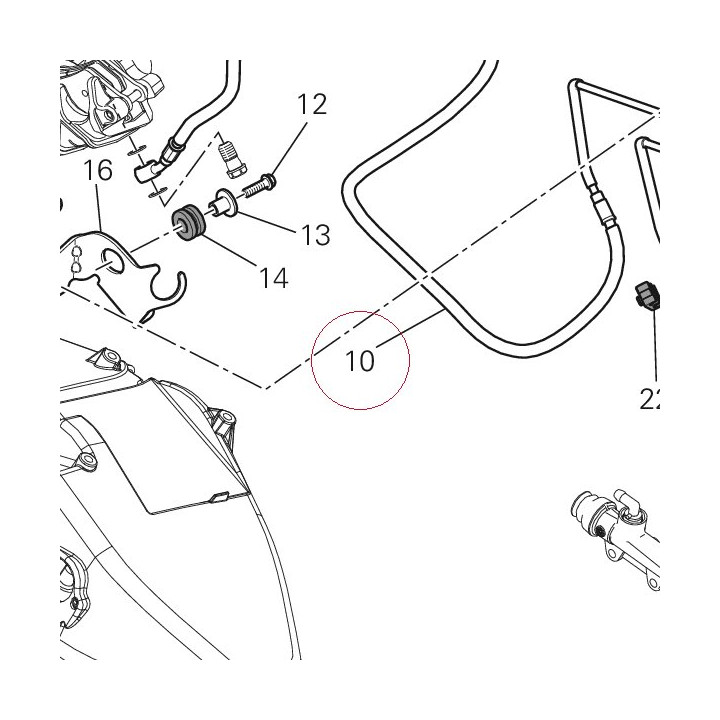 Cpu-rear caliper line 61940561A