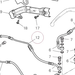 Rear master cylinder-cpu line 61940621A