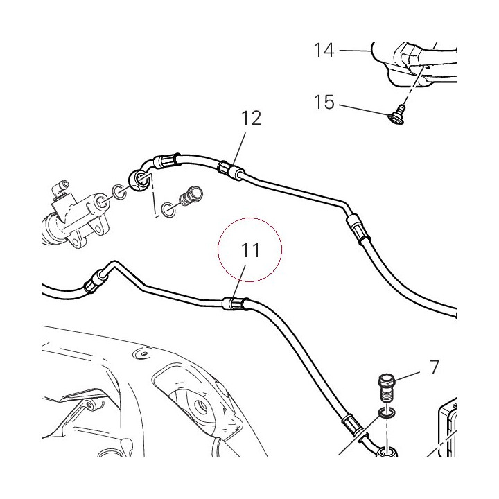 Cpu-rear caliper line 61940702A